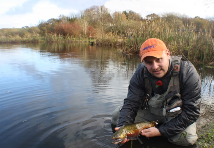 Ronsfishing tiger trout
